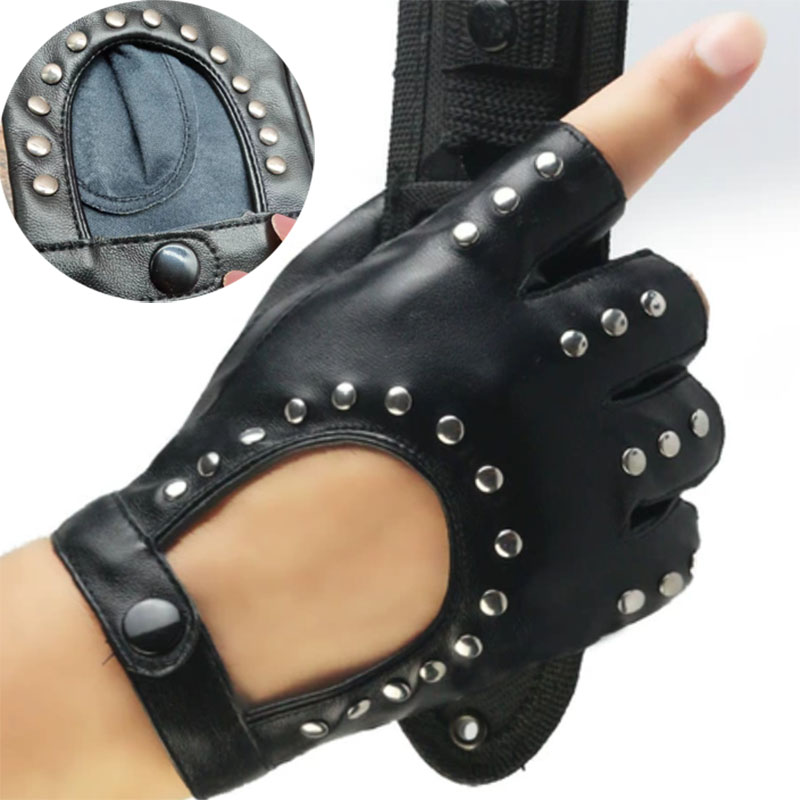 Leather Driving Glove - Пара коротких перчаток из искусственной кожи