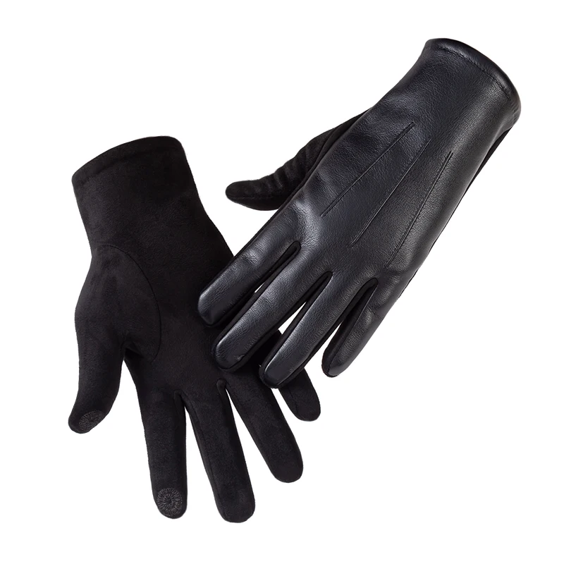Leather Driving Glove - Мужские кожаные перчатки высокого качества, зимние