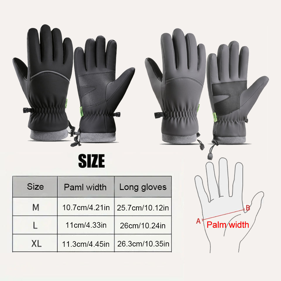 Зимние водонепроницаемые велос – обзор и цена Ski Glove Waterproof