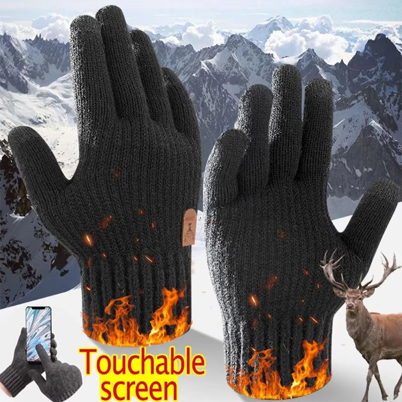 Мужские термальные вязаные пер – обзор и цена Wool Glove Lined